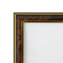 Рамка 30&times;40 см небьющаяся, багет 20 мм пластик, BRAUBERG &laquo;HIT3&raquo;, цвет темный орех с позолотой, 391384