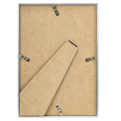 Рамка 21&times;30 см небьющаяся, багет 8 мм, МЕТАЛЛ, BRAUBERG &laquo;Blade&raquo;, серебристая, 391385