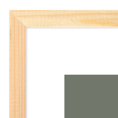 Рамка 21&times;30 см небьющаяся, КОМПЛЕКТ 3 штуки, багет 12 мм, дерево, BRAUBERG &laquo;Woodray&raquo;, цвет натуральный, 391388