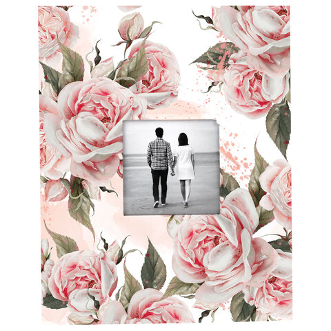 Фотоальбом BRAUBERG "Flowery love" на 200 фото 10х15 см, твердая обложка, окно под фото, 391424 - фото 2