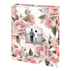 Фотоальбом BRAUBERG &laquo;Flowery love&raquo; на 200 фото 10&times;15 см, твердая обложка, окно под фото, 391424