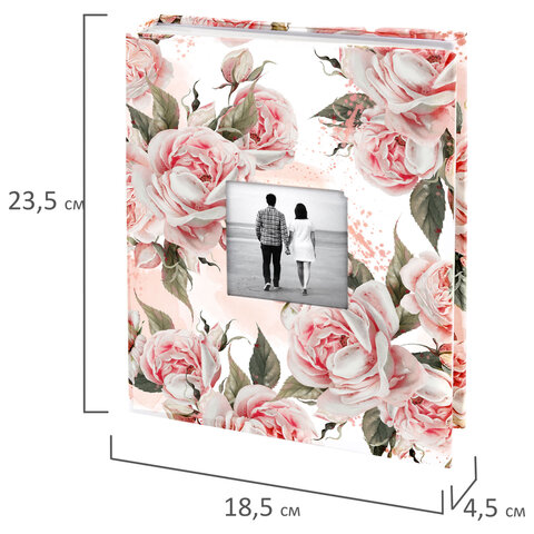 Фотоальбом BRAUBERG "Flowery love" на 200 фото 10х15 см, твердая обложка, окно под фото, 391424 - фото 9