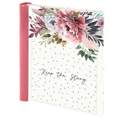 Фотоальбом BRAUBERG "Blossom", на 20 магнитных листов, 23х28 см, твердая обложка, спираль, 391425