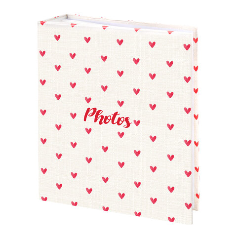Фотоальбом BRAUBERG "Cute hearts" на 200 фото 10х15 см, твердая обложка, 391427