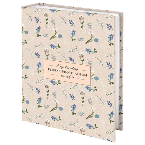 Фотоальбом BRAUBERG "Vintage flowers" на 200 фото 10х15 см, твердая обложка, 391428