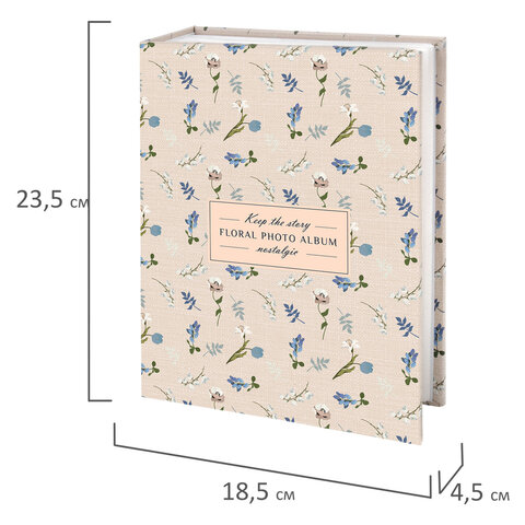 Фотоальбом BRAUBERG "Vintage flowers" на 200 фото 10х15 см, твердая обложка, 391428 - фото 9