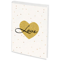 Фотоальбом BRAUBERG на 36 фото 10*15 см, мягкая обложка, &laquo;Golden heart&raquo;, 391433