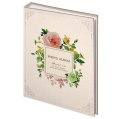 Фотоальбом BRAUBERG на 100 фото 10*15 см, твердая обложка, &laquo;Tender flowers&raquo;, 391438