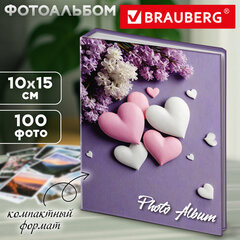 Фотоальбом BRAUBERG на 100 фото 10*15 см, твердая обложка, &laquo;Still love&raquo;, 391440