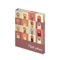 Фотоальбом BRAUBERG на 100 фото 10*15 см, ассорти 5 дизайнов, твердая обложка, 391444