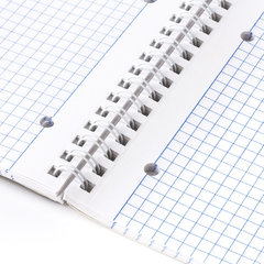 Тетрадь А4, 96 л., BRAUBERG, гребень, клетка, обложка картон, &laquo;INDAY&raquo;, 400528