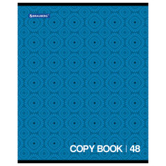 Тетрадь А5, 48 л., BRAUBERG, скоба, клетка, обложка картон, МОНОХРОМ 2, 402043