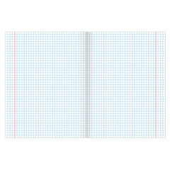 Тетрадь А5, 48 л., BRAUBERG, скоба, клетка, обложка картон, МОНОХРОМ 2, 402043