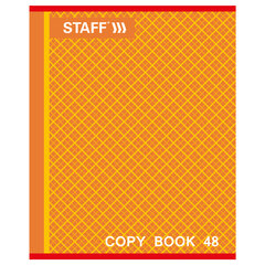 Тетрадь А5, 48 л., STAFF, скоба, клетка, офсет №2 ЭКОНОМ, обложка картон, &laquo;АБСОЛЮТ&raquo;, 402784