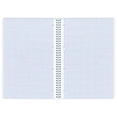 Тетрадь А4, 96 л., ОФИСМАГ, гребень, клетка, обложка картон, ОДНОТОННАЯ, 402794