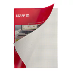Тетрадь А4, 96 л., STAFF Basic скоба, клетка, офсет №2 ЭКОНОМ, обложка картон, &laquo;ОФИСНАЯ КЛАССИКА&raquo;, 403073
