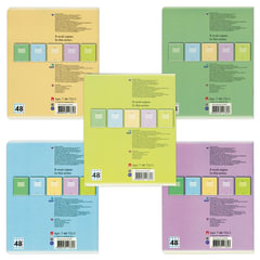 Тетрадь А5, 48 л., АЛЬТ, скоба, клетка, выборочный лак, &laquo;ЛЮКС&raquo; (5 видов), 7-48-721/<wbr/>1