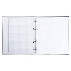 Тетрадь на кольцах А5 (175&times;215 мм), 120 листов, твердый картон, клетка, BRAUBERG, Микс, 403277