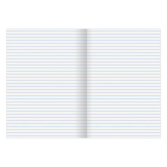 Тетрадь бумвинил, А4, 96 л., скоба, офсет №1, линия, STAFF, СИНИЙ, 403411