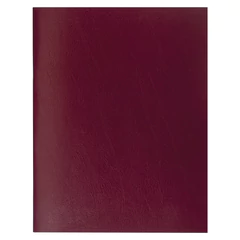 Тетрадь бумвинил, бордовый, А4 (большой формат), 96 л., скоба, офсет №1, белая бумага, клетка, STAFF, 403420
