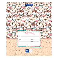 Тетрадь 24 л. BRAUBERG линия, обложка картон, &laquo;ЗАБАВНАЯ&raquo;, 403586