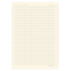 Сменный блок для тетради на кольцах А5 120 л., BRAUBERG, ПОВЫШЕННОЙ ПЛОТНОСТИ, кремовый, 403639