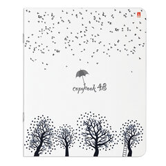 Тетрадь А5 48 л. АЛЬТ скоба, клетка, глянцевая ламинация, &laquo;КОНТРАСТЫ&raquo; (5 видов), 7-48-575