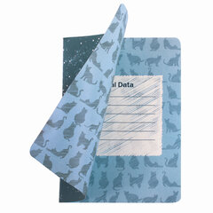 Тетрадь 40 л. в клетку обложка SoftTouch, бежевая бумага 70 г/<wbr/>м<sup>2</sup>, сшивка, А5 (147&times;210 мм), ВОЛК В ОЧКАХ, BRAUBERG, 403767