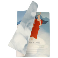 Тетрадь 40 л. в клетку обложка SoftTouch, бежевая бумага 70 г/<wbr/>м<sup>2</sup>, сшивка, А5 (147&times;210 мм), BEAUTIFUL DAY, BRAUBERG, 403772