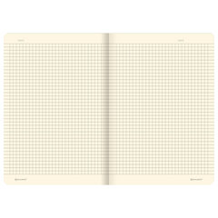 Тетрадь 40 л. в клетку обложка SoftTouch, бежевая бумага 70 г/<wbr/>м<sup>2</sup>, сшивка, А5 (147&times;210 мм), BEAUTIFUL DAY, BRAUBERG, 403772