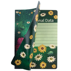 Тетрадь 40 л. в клетку обложка SoftTouch, бежевая бумага 70 г/<wbr/>м<sup>2</sup>, сшивка, А5 (147&times;210 мм), RED FLOWERS, BRAUBERG, 403784