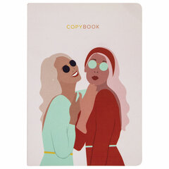 Тетради 40 л. в клетку обложка SoftTouch, НАБОР 3 шт., бежевая бумага 70 г/<wbr/>м<sup>2</sup>, сшивка, А5 (147&times;210 мм), JOY, BRAUBERG, 403791