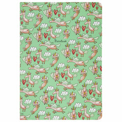 Тетради 40 л. в клетку обложка SoftTouch, НАБОР 3 шт., бежевая бумага 70 г/<wbr/>м<sup>2</sup>, сшивка, А5 (147&times;210 мм), PATTERN, BRAUBERG, 403792