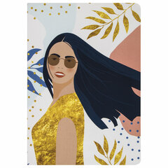 Тетради 40 л. в точку обложка SoftTouch, НАБОР 3 шт., бежевая бумага 70 г/<wbr/>м<sup>2</sup>, сшивка, А5 (147&times;210 мм), MEMORIES,BRAUBERG, 403803