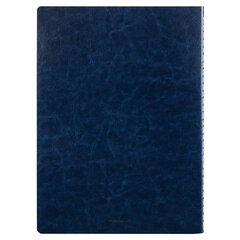 Тетрадь 60 л. в клетку обложка гладкий кожзам, сшивка, А4 (210&times;297мм), ТЕМНО-СИНИЙ, BRAUBERG VIVA, 403906