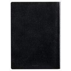 Тетрадь 60 л. в клетку обложка гладкий кожзам, сшивка, А4 (210&times;297мм), ЧЕРНЫЙ, BRAUBERG VIVA, 403907