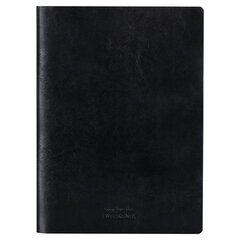 Тетрадь 60 л. в клетку обложка гладкий кожзам, сшивка, А4 (210&times;297мм), ЧЕРНЫЙ, BRAUBERG VIVA, 403907