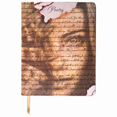 Тетрадь А5 (168&times;208 мм), 80 л., сшивка, клетка, под кожу, BRAUBERG VISTA, &laquo;Poetry&raquo;, 403921