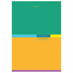 Тетрадь А4, 60 л., BRAUBERG, скоба, клетка, обложка картон, &laquo;Color&raquo;, 404043