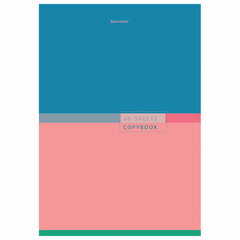 Тетрадь А4, 60 л., BRAUBERG, скоба, клетка, обложка картон, &laquo;Color&raquo;, 404043