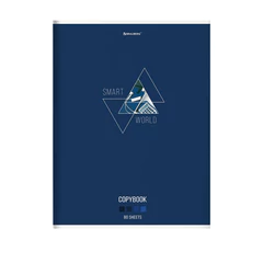 Тетрадь А4, 80 л., BRAUBERG, скоба, клетка, глянцевый лак, &laquo;SMART&raquo;, 404048