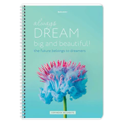 Тетрадь А4, 80 л., BRAUBERG, гребень, клетка, обложка картон, &laquo;Dream&raquo;, 404049