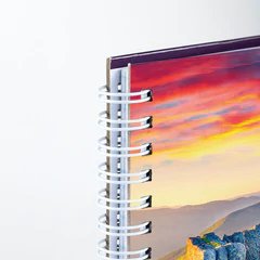 Тетрадь А4, 80 л., BRAUBERG, гребень, клетка, обложка твердая, &laquo;Nature&raquo;, 404054