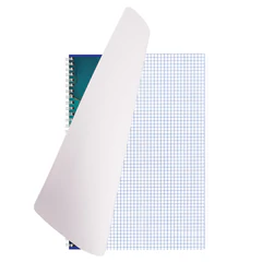 Тетрадь А4, 96 л., BRAUBERG, гребень, клетка, матовая ламинация, &laquo;Marble&raquo;, 404063