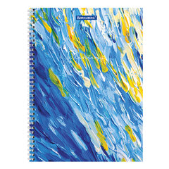 Тетрадь А4, 120 л., BRAUBERG гребень, клетка, обложка картон, &laquo;Painting&raquo;, 404072