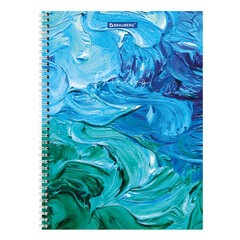 Тетрадь А4, 120 л., BRAUBERG гребень, клетка, обложка картон, &laquo;Painting&raquo;, 404072