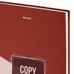 Тетрадь А4, 120 л., BRAUBERG, гребень, клетка, обложка твердая, &laquo;Office&raquo;, 404073