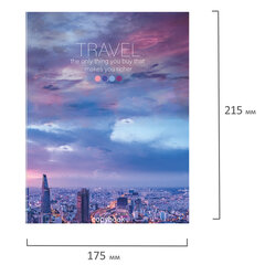 Тетрадь на кольцах А5 (175&times;215 мм), 120 листов, твердый картон, клетка, BRAUBERG, Travel, 404080