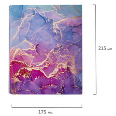 Тетрадь на кольцах А5 (175&times;215 мм), 120 листов, твердый картон, клетка, с разделителями, BRAUBERG, Marble, 404086