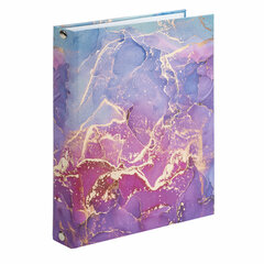 Тетрадь на кольцах А5 (175&times;215 мм), 120 листов, твердый картон, клетка, с разделителями, BRAUBERG, Marble, 404086